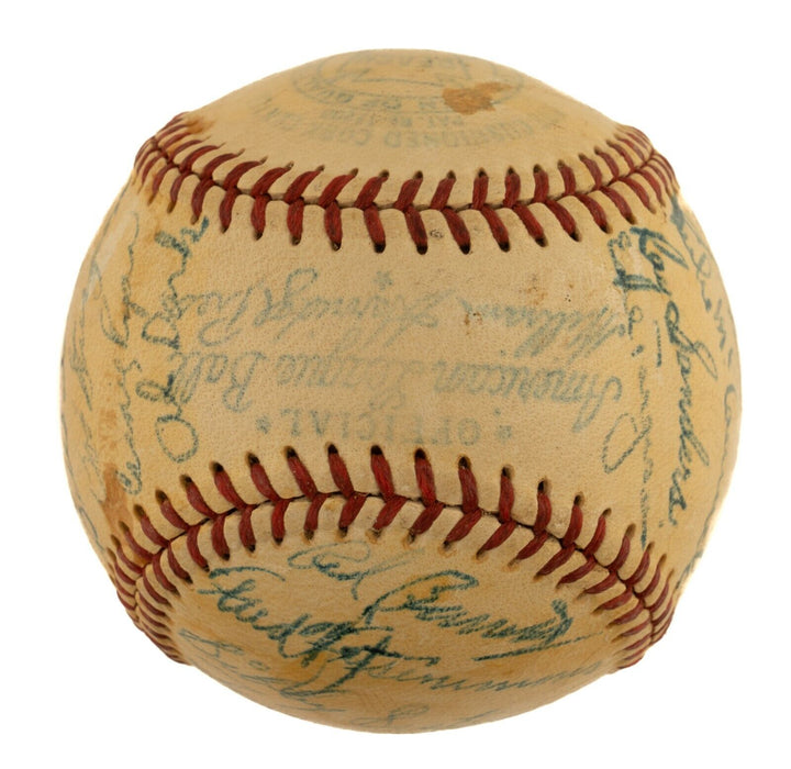 1948 Boston Braves National League Champs Team Signed Baseball JSA COA