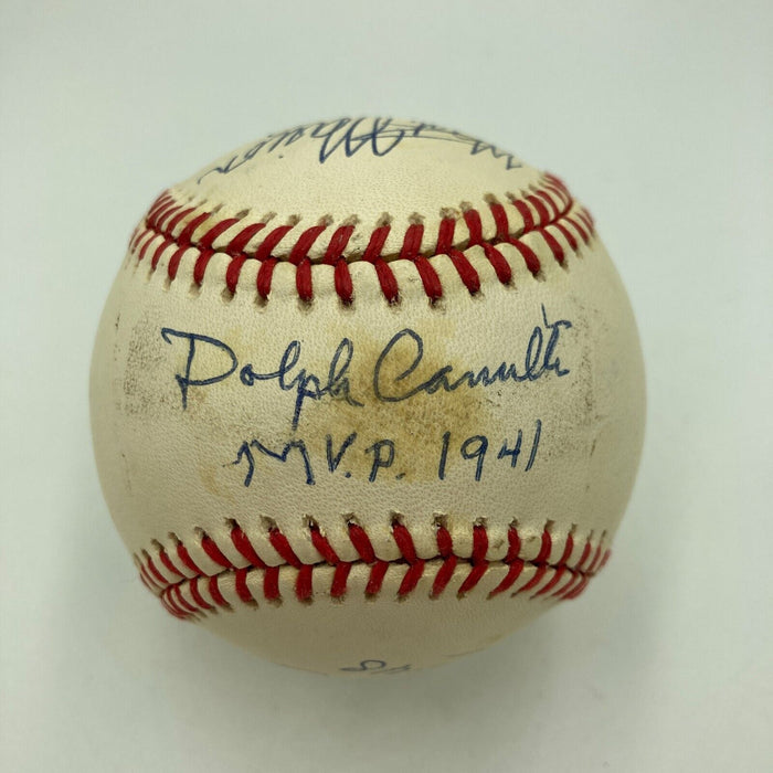 Stan Musial 1943, 1946, 1948 NL MVP Winners Signed Baseball JSA COA