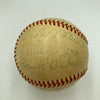 Joe Dimaggio Frank Baker Bob Shawkey Earle Combs Red Rolfe Signed Baseball PSA