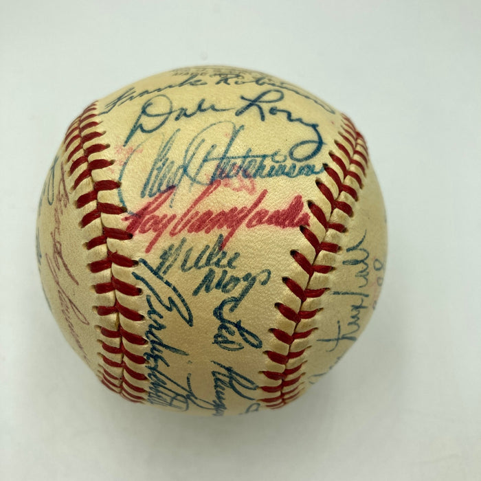 1956 All Star Game Team Signed Baseball Willie Mays Hank Aaron 30 Sigs