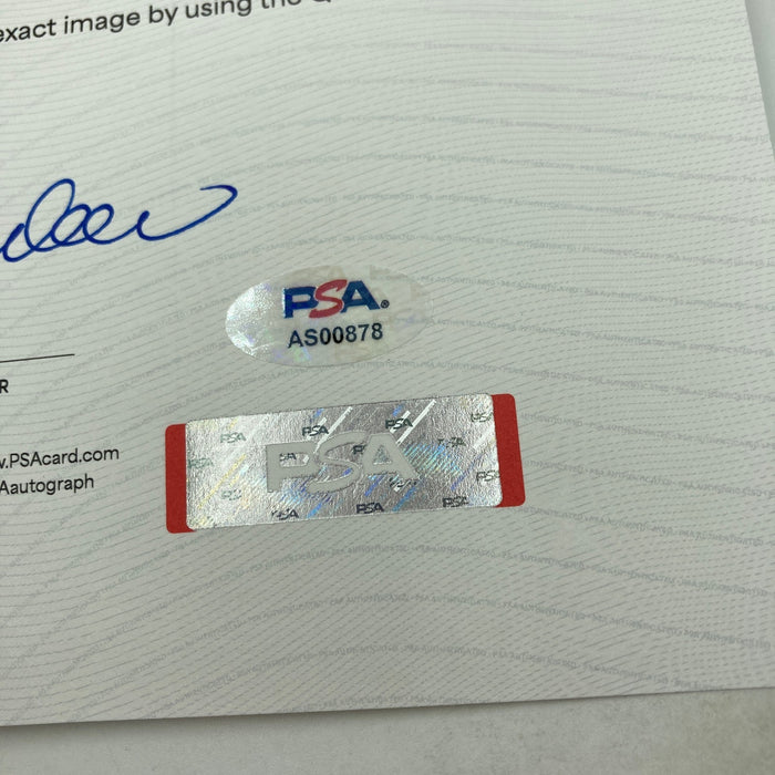 Babe Ruth & Chicago Cubs 1932 World Series Called Shot Signed Baseball PSA DNA