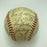 1953 New York Yankees World Series Champs Team Signed Baseball Mickey Mantle JSA
