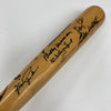 Hank Aaron Eddie Mathews Willie Stargell Gary Carter HOF Signed Baseball Bat JSA