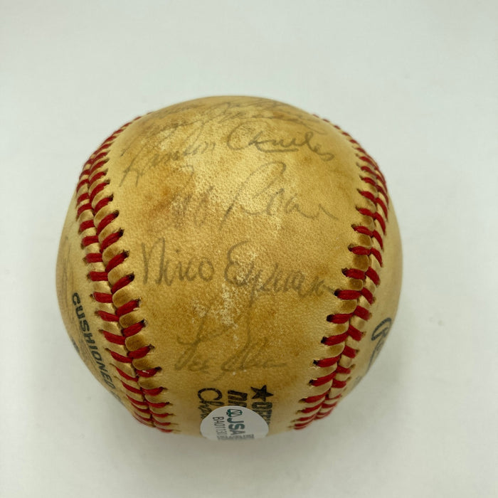 1980 Philadelphia Phillies World Series Champs Team Signed Baseball JSA COA