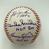 Hall Of Fame Multi Signed Inscribed Baseball 12 Sigs Ozzie Smith Bob Gibson JSA