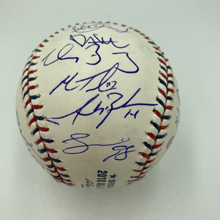 2010 All Star Game Team Signed Baseball Ichiro Suzuki Justin Verlander MLB Auth