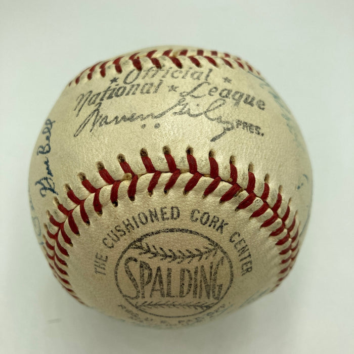 1953 All Star Game Team Signed Baseball With Jackie Robinson 25 Sigs Beckett COA