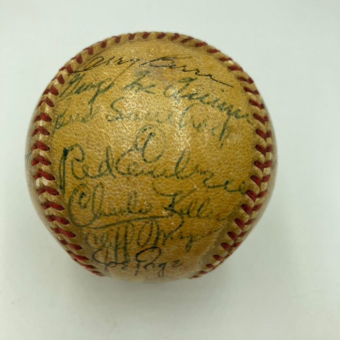 1948 New York Yankees Team Signed American League Baseball Joe Dimaggio JSA