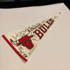 Michael Jordan 1988-89 Chicago Bulls Team Signed Pennant Beckett COA