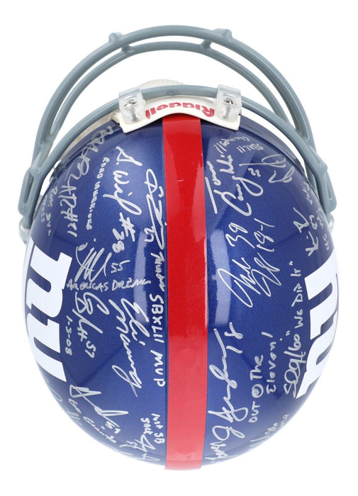 2007 New York Giants Super Bowl Champs Team Signed Full Size Helmet Steiner COA