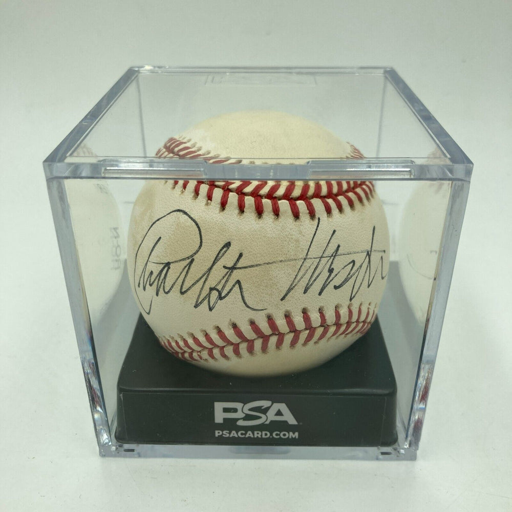 Charlton Heston Signed National League Baseball With PSA DNA COA
