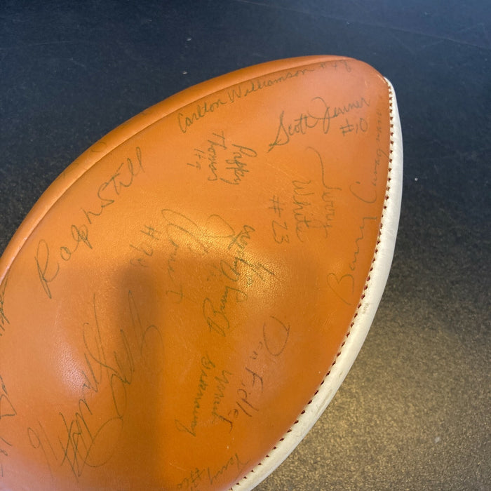 Dan Marino Pre Rookie 1979 Pittsburgh Panthers Team Signed Football 45+ Sigs JSA