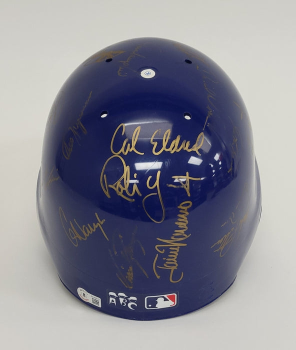 1993 Milwaukee Brewers Team Signed Authentic Helmet Beckett COA