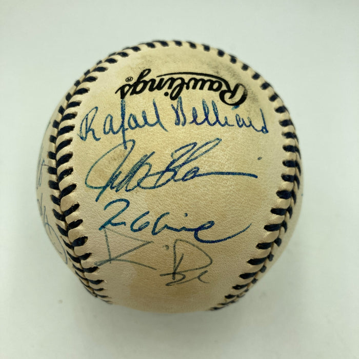 1996 Atlanta Braves NL Champs Team Signed Mickey Mantle Day Baseball JSA COA