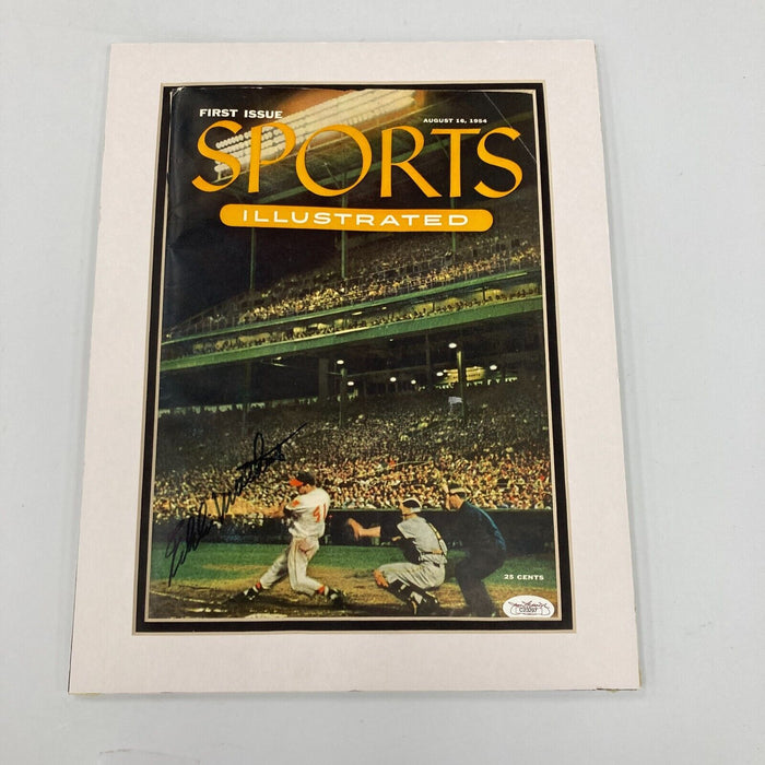 Eddie Mathews Signed 1954 Sports Illustrated First Issue JSA COA
