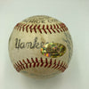 1958 New York Yankees World Series Champs Team Signed Baseball PSA DNA COA