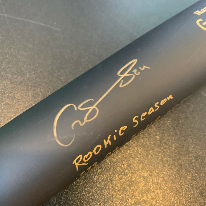 Gary Sanchez Rookie Season Signed Heavily Inscribed Game Model Bat Steiner COA