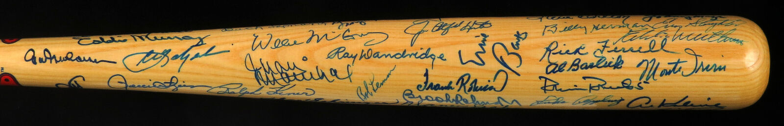 Stunning Hall Of Fame Multi Signed Bat 59 Sigs Ted Williams Puckett Mays JSA COA