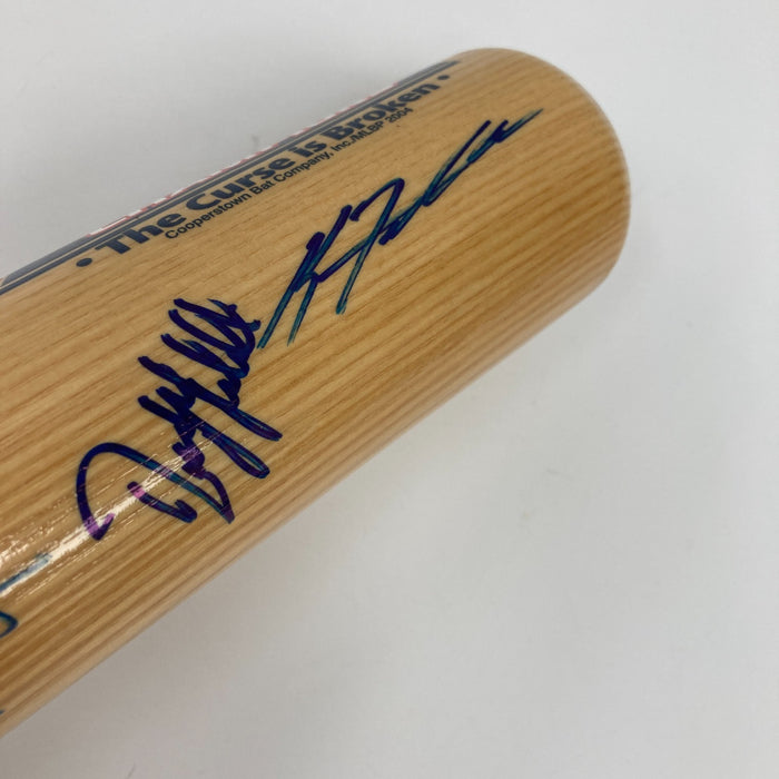 2004 Boston Red Sox World Series Champs Team Signed Baseball Bat JSA COA