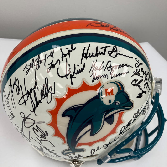 1972 Miami Dolphins Super Bowl Champs Team Signed Full Size Helmet JSA COA