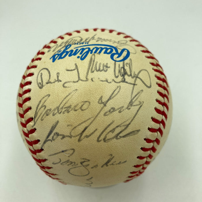 1984 Detroit Tigers World Series Champs Team Signed Baseball 30 Sigs JSA COA