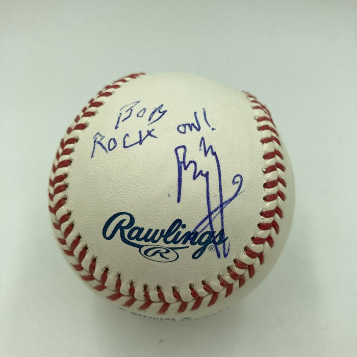 Jimmy Page "Rock On" Single Signed Major League Baseball JSA COA Led Zeppelin