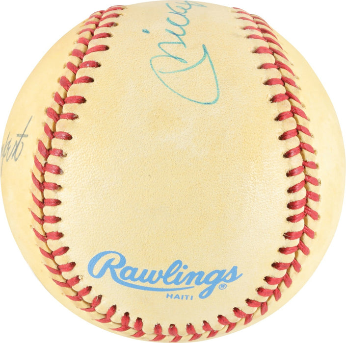 Mickey Charles Mantle Full Name Signed American League Baseball PSA DNA COA