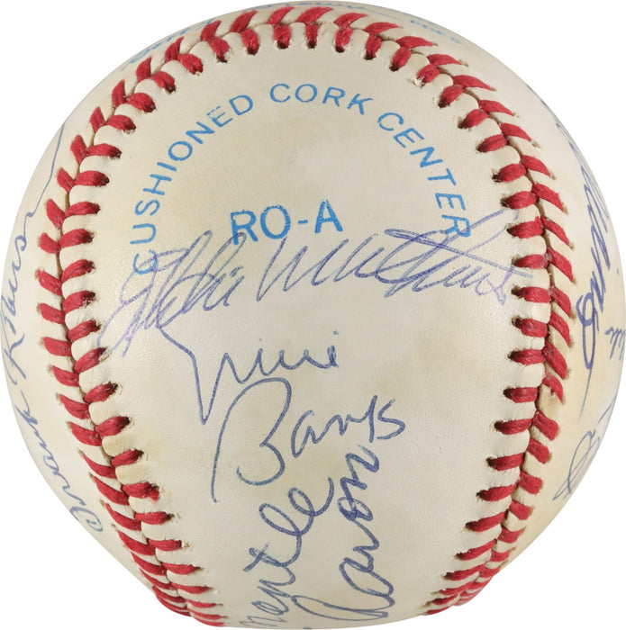 500 Home Run Signed Baseball Mickey Mantle Ted Williams Willie Mays 11 Sigs PSA