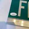 Frank Robinson Twice Signed 6x30 Street Sign Frank Robinson Way JSA COA