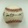Tony Bennett Josh Groban 2002 World Series Performers Signed WS Baseball JSA COA