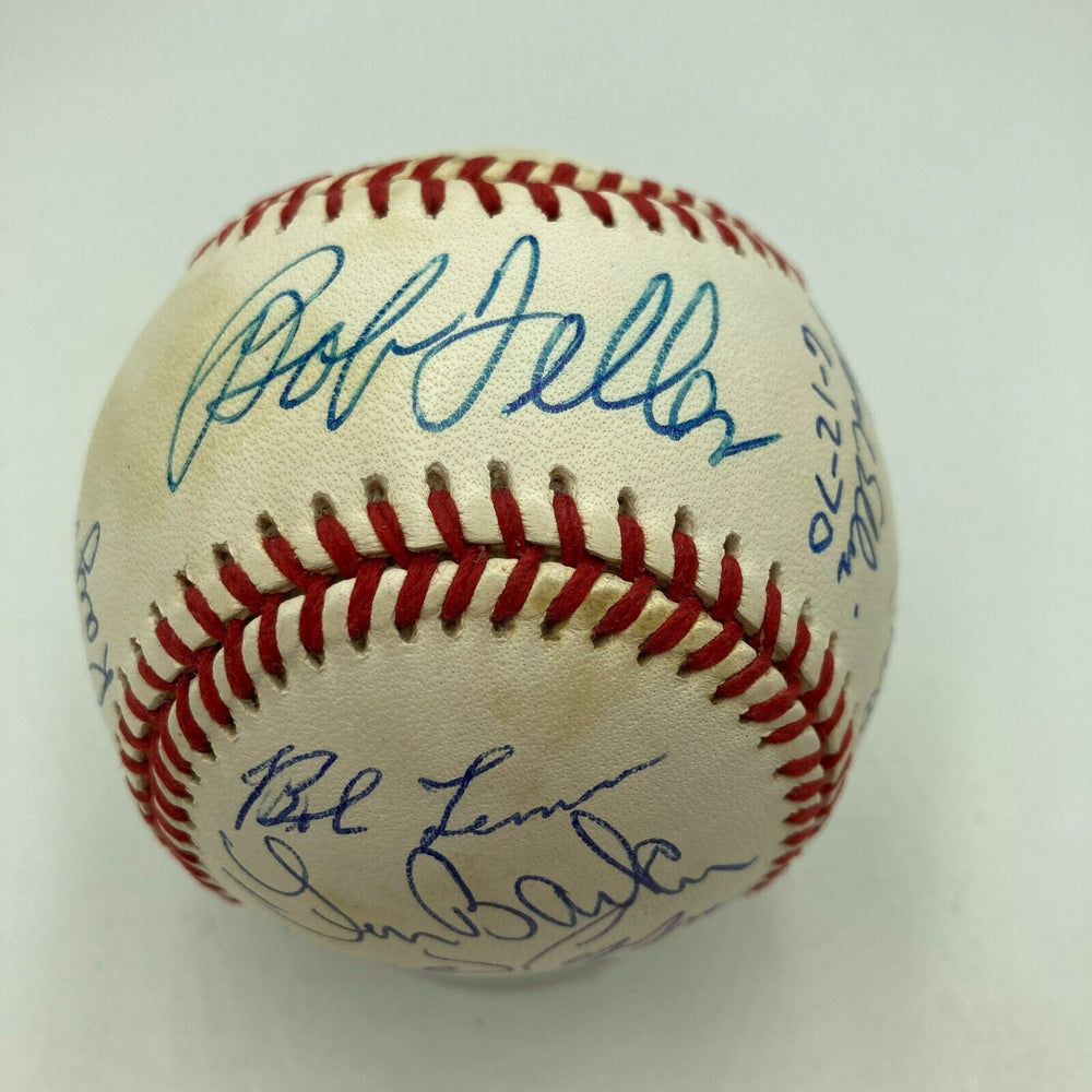 Rare No Hitter Pitchers Multi Signed Baseball 11 Signatures JSA COA