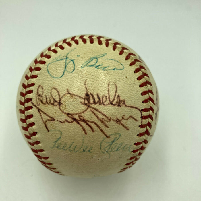 Willie Mays 1973 New York Mets Team Signed National League Baseball