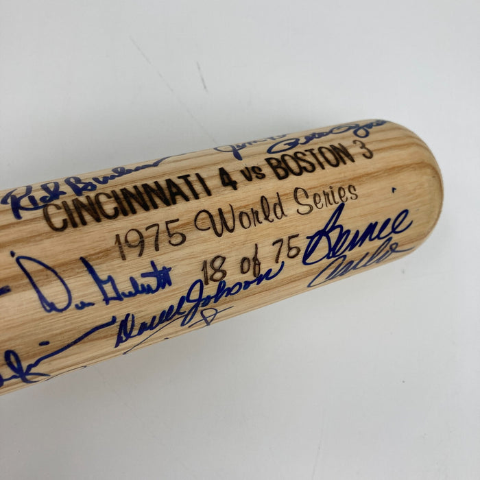 1975 Cincinnati Red & Boston Red Sox World Series Team Signed Bat Beckett