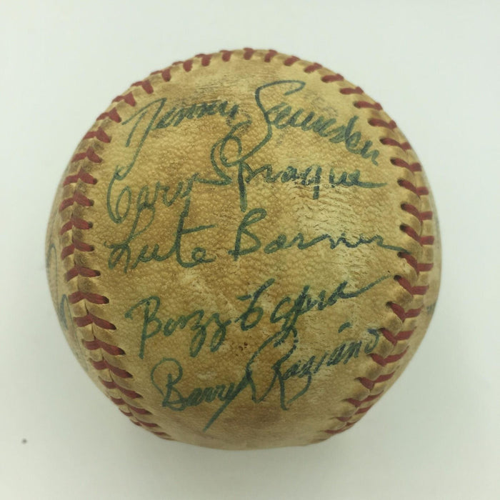 Earliest Known Carlton Fisk 1971 Pre Rookie Team Signed Baseball JSA COA