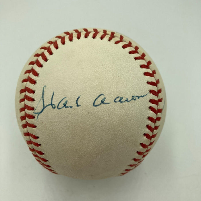 Willie Mays Hank Aaron Stan Musial 3,000 Hit Club Signed Baseball 8 Sigs JSA COA
