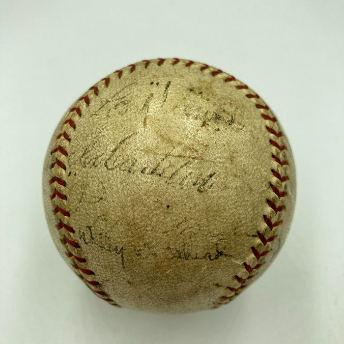 1934 St. Louis Cardinals World Series Champs Team Signed Baseball With JSA COA