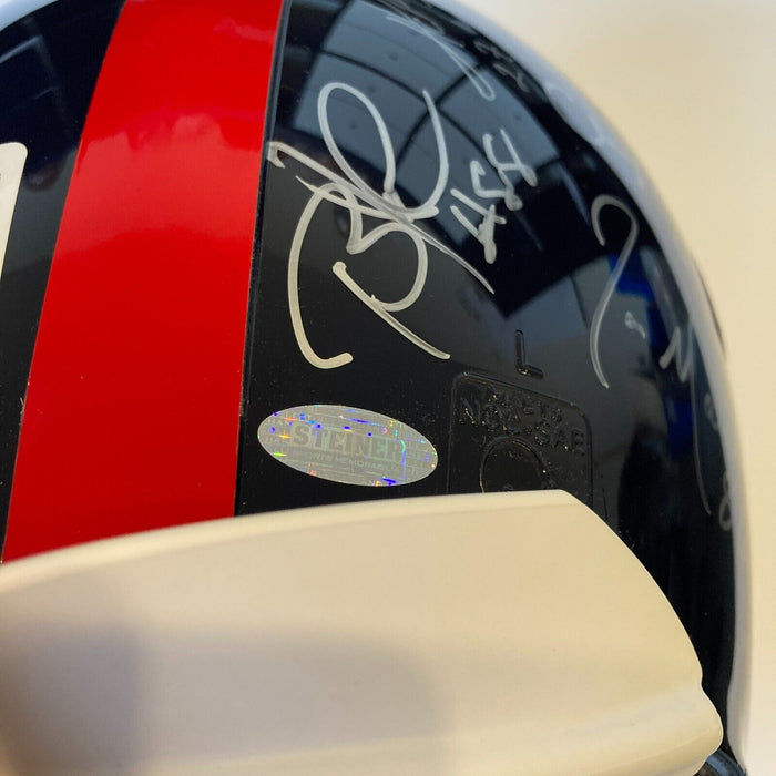 1986 New York Giants Super Bowl Champs Team Signed Full Size Helmet Steiner COA