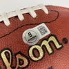 2001 New England Patriots Team Signed Football Tom Brady First Super Bowl BAS