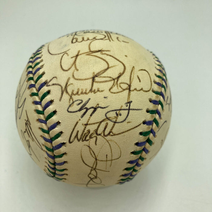 Mark McGwire Sammy Sosa Barry Bonds 1998 All Star Game Team Signed Baseball JSA