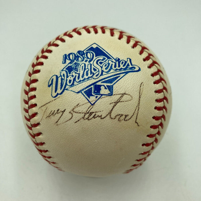 1989 Oakland A's Athletics World Series Champs Team Signed Baseball JSA COA