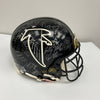 1995 Atlanta Falcons Team Signed Eric Metcalf Game Used Helmet JSA COA