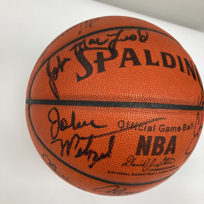 1984-85 Phoenix Suns Team Signed Game Used Spalding Official Basketball Beckett