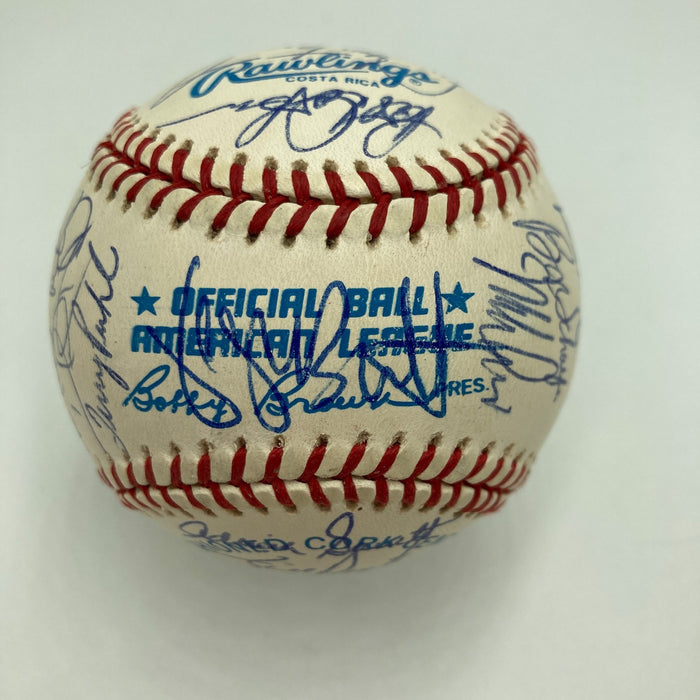 George Brett Kirk Gibson MLB Legends Multi Signed American League Baseball