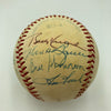 Mickey Mantle Roger Maris & Joe Dimaggio Yankees Legends Signed Baseball JSA COA