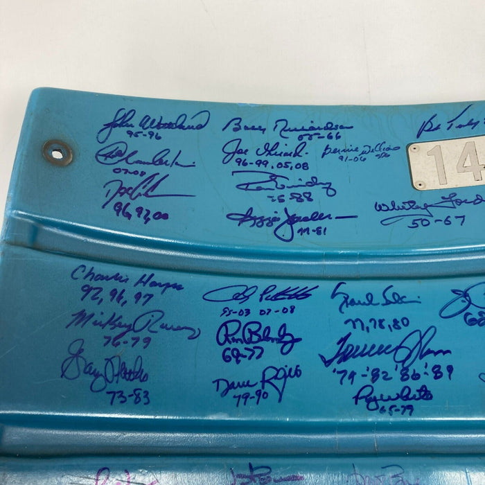 Derek Jeter Yankees Greats Signed Yankee Stadium Original Seat Back Steiner COA