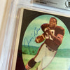 The Finest 1958 Topps #62 Jim Brown Signed RC Vintage 1950's Signature BGS