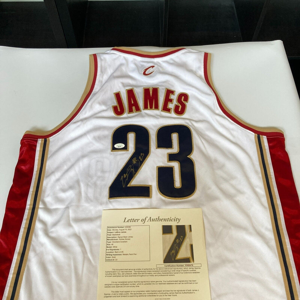 Lebron James 23 Signed Cleveland Cavaliers Adidas Game Model Jersey J Showpieces Sports