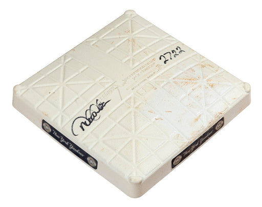 Derek Jeter Hit #2,722 Yankees All Time Leader Signed Game Used Base Steiner