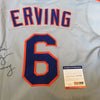 1986 Dr. J Julius Erving Signed Game Used New York Mets Jersey PSA DNA COA