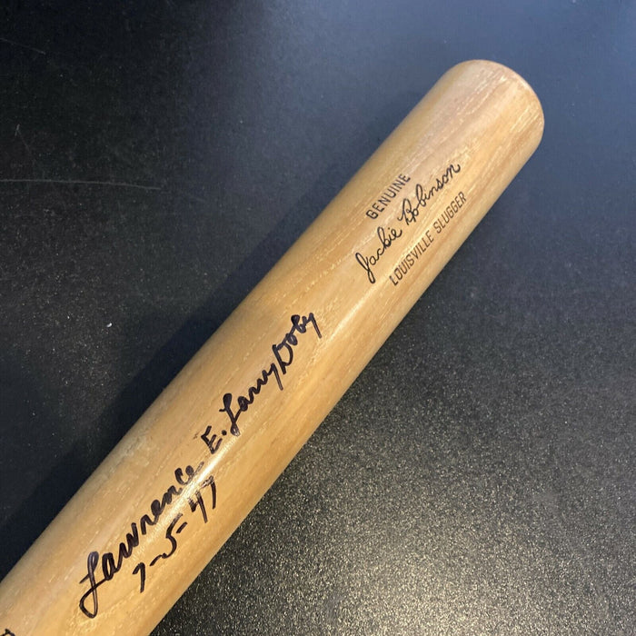 Lawrence Eugene Larry Doby Full Name July 5, 1947 Signed Jackie Robinson Bat JSA